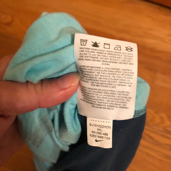 Nike Dry-Fit Teal Turquoise Singlet Tank - Picture 4 of 4